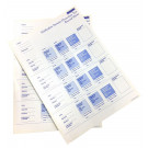 Ninhydrin Protein Detection Test Rec.Sheet (pack of 50)
